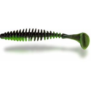 Magic Trout Gumová nástraha T-Worm Paddler 1,5g 5,5cm Sýr 6ks - Neon zelená/černá