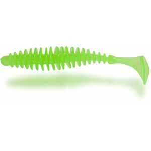 Magic Trout Gumová nástraha T-Worm Paddler 1,5g 5,5cm Sýr 6ks - Neon zelená