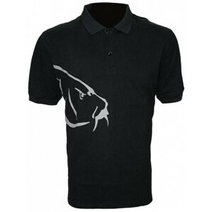 Polo Tričko Zfish Carp Polo T-Shirt Black Velikost M