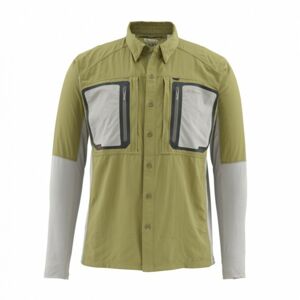Košile Simms Taimen TriComp Shirt Army Green Velikost XL
