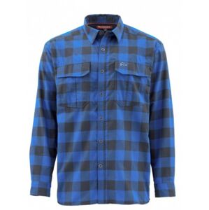 Košile Simms Coldweather Shirt Blue Buffalo Plaid Velikost XXL