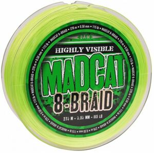 Pletená Šňůra MADCAT 8-Braid Zelená 270m 0,50mm/52,2kg