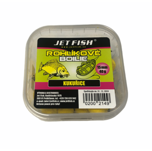 Jet Fish Rohlíkové Boilie 40g Příchuť: Kukuřice