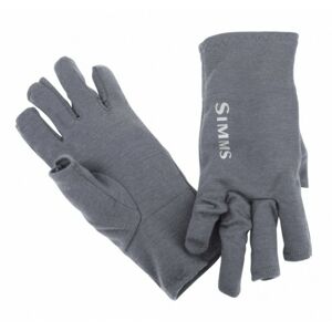 Rukavice Simms Ultra-Wool Core 3-Finger Liner Carbon Velikost XS