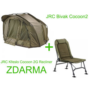 AKCE! JRC Bivak Cocoon 2 + Zimní Přehoz + JRC Křeslo Cocoon 2G Recliner ZDARMA!