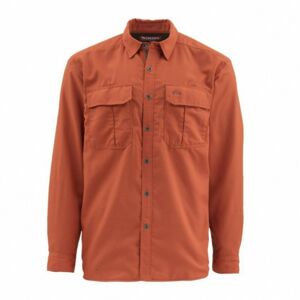 Košile Simms Coldweather Shirt Orange Velikost XXL