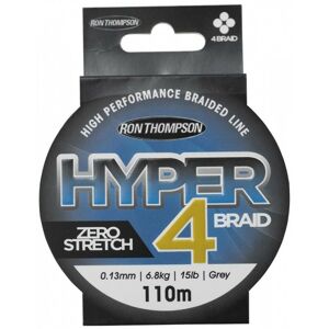 Ron Thompson Šňůra Hyper 4 Braid Grey 110m 0,10mm 4,5kg