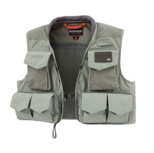 Rybářská Vesta Simms Freestone Vest Striker Grey Velikost XXL