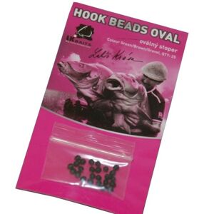 Gumové Zarážky LK Baits Hook Beads Oval 25ks Green