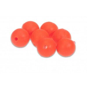 5ks - Korálky Aquantic Red Rubber Beads Průměr 8mm