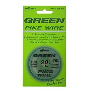 Drennan Ocelové lanko Green Pike Wire 15m 5,4kg