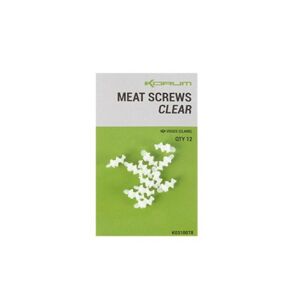 12ks - Vrtáček Korum Meat Screws Clear
