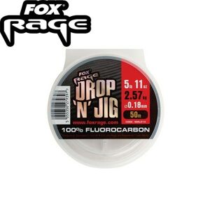 Fox Rage Fluorocarbon Drop 'N' Jig Fluorocarbon 50m 0,18mm 2,57kg
