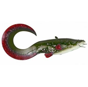 Gumová Nástraha DAM Effzett Catfish Curl Tail Loose Body 20cm 90gr Green