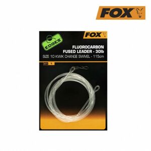Fox Edges Fluorocarbon Fused Leader 30lb Kwik Change Swivel vel.7 115cm