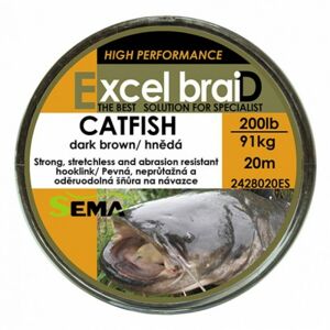 Šňůra Sema Catfish Hnědá 20m 200lbs/90,9kg