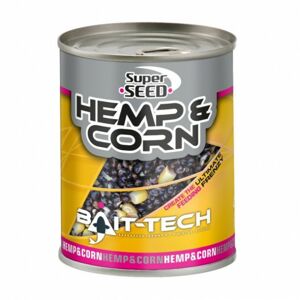 Konopí a Kukuřice v Nálevu Bait-Tech Hemp & Sweetcorn 350gr