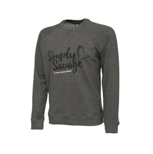 Svetr Savage Gear Simply Savage Sweater Melange Grey Velikost S