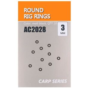 10ks - Kroužky Life Orange Round Rig Rings Micro 3mm