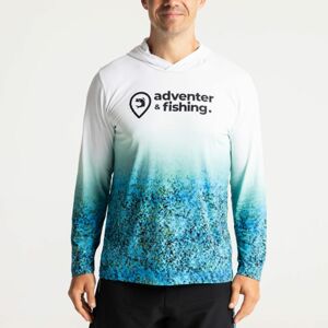 Adventer & fishing Funkční hoodie UV tričko Bluefin Trevally - Funkční hoodie UV tričko Bluefin Trevally S