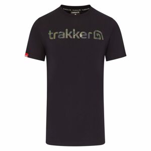 Trakker Tričko CR Logo T-shirt Black Camo - L