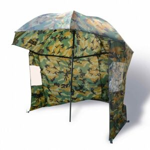 Deštník s Bočnicí Zebco Camou Storm Umbrella 2,2m