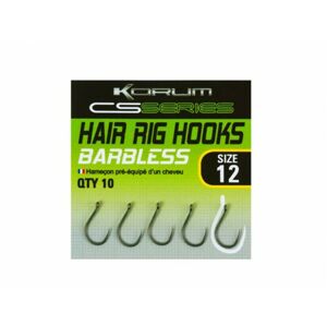 10ks - Háček Korum CS Series Hair Rig Hooks s Očkem Velikost 12