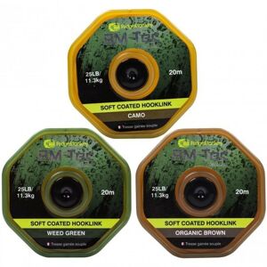 Pletená Šňůra RidgeMonkey RM-Tec Soft Coated Hooklink 35lb Weed Green