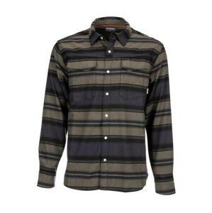 Košile Simms Gallatin Flannel Shirt Carbon Stripe Velikost L