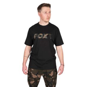 Fox Triko Black / Camo Logo T-Shirt - XXXL