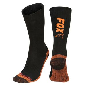 Ponožky Fox Black / Orange Thermolite Long Sock Velikost 40-43
