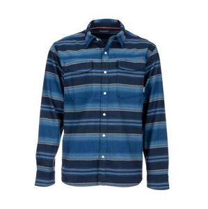 Košile Simms Gallatin Flannel Shirt Rich Blue Stripe Velikost XXL