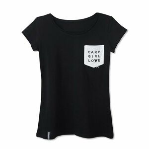 Tričko SEESEE T-Shirt Carp Girl Love Black Velikost M