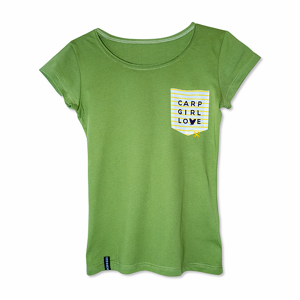 Tričko SEESEE T-Shirt Carp Girl Love Green Velikost L