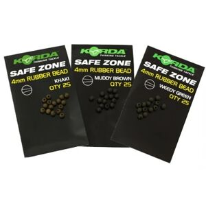 Korda Gumové korálky Rubber Bead 4mm Green 25ks