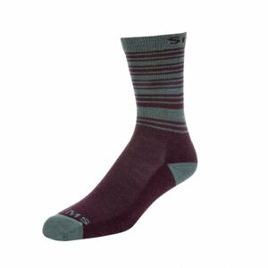 Dámské Ponožky Simms Merino Lightweight Hiker Sock Garnet Velikost S