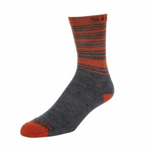 Ponožky Simms Merino Lightweight Hiker Sock Carbon Velikost XL