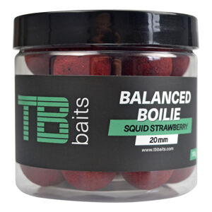 TB Baits Vyvážené Boilie Balanced + Atraktor GLM Squid Strawberry 100g Průměr: 16mm
