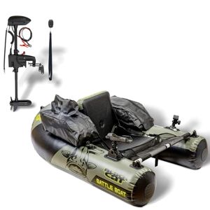Black cat belly boat battle boat 170 cm + elektromotor cr30vf electric outboard motor