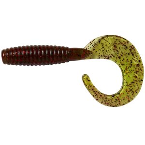 Ron thompson gumová nástraha grup curl tail uv yellow silver - 5,5 cm
