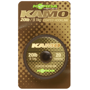 Korda návazcová šňůrka kamo coated hooklink 20 m - 15 lb 6,8 kg