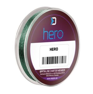 Delphin návazcová šňůra hero 8 fluo žlutá 15 m - 0,14 mm 9,50 kg