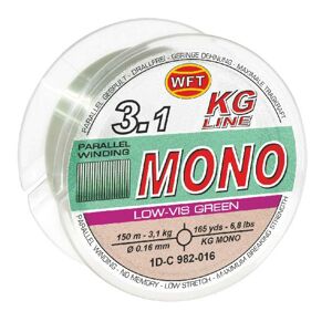 Wft vlasec kg mono green 300 m - 0,16 mm 3,1 kg