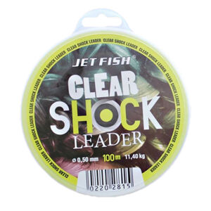 Jet fish clear shock leader crystal 100 m-průměr 0,60 mm / nosnost 15,7 kg