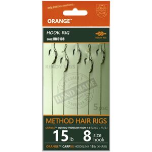 Life orange návazce method hair rigs s2 15 lb 5 ks - 12